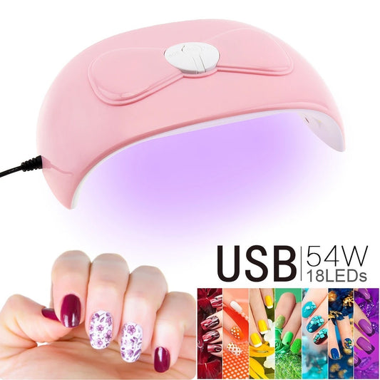 SECADOR DE UÑAS LAMPARA UV ROSA